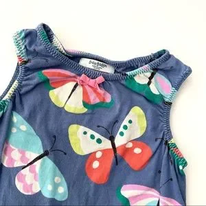 knee length dresses for ladies Mini Boden Girls' Butterfly Printed Frilly Party Tulle Dress